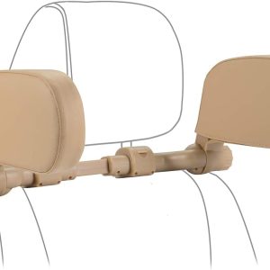Beige Adjustable Car Headrest Pillow