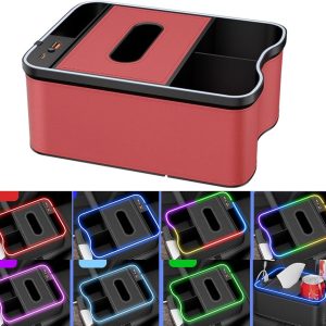 High-End Car Storage Box with Dividers & Bottle Holders