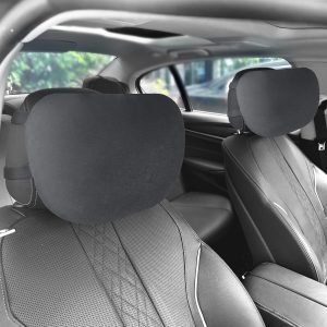 Grey Graphene Fabric Car Neck Pillow 2-Pack